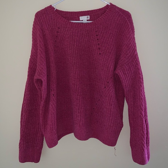 SO brand fuzzy pink sweater - Picture 1 of 3